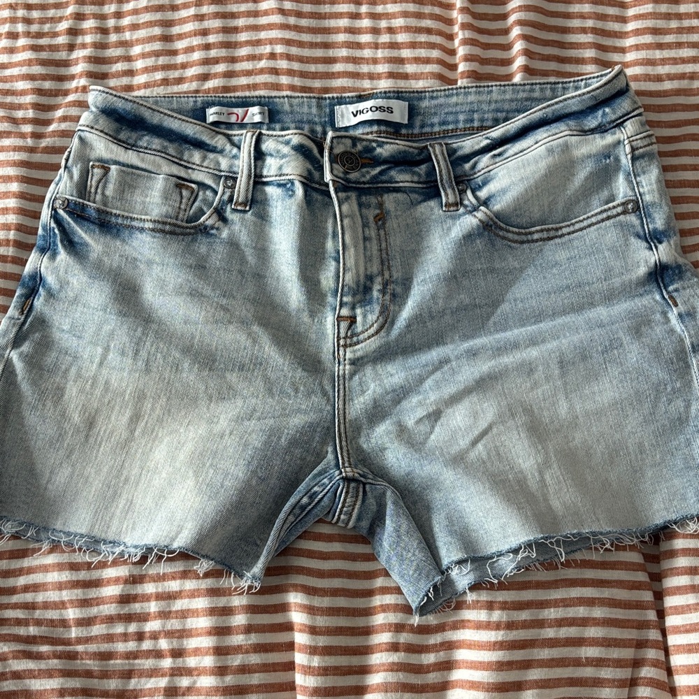 Vigoss Women's Faded Blue Jean Shorts